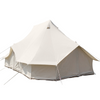 VEVOR 6m Bell Tent 19.7x13.1x9.8 ft Yurt Beige Canvas Tent Cotton Glamping Tents