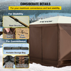 VEVOR Camping Gazebo Screen Tent, 12*12ft, 6 Sided Pop-up Canopy Shelter Tent