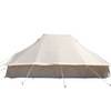 VEVOR 6m Bell Tent 19.7x13.1x9.8 ft Yurt Beige Canvas Tent Cotton Glamping Tents