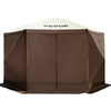 VEVOR Camping Gazebo Screen Tent, 12*12ft, 6 Sided Pop-up Canopy Shelter Tent