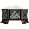 VEVOR Camping Gazebo Screen Tent, 12*12ft, 6 Sided Pop-up Canopy Shelter Tent