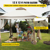 VEVOR Outdoor Canopy Gazebo Tent, Portable Canopy Shelter with 12'x12' Large Shade