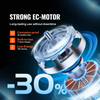 VEVOR Inline Duct Fan, 4-Inch 205 CFM Quiet EC-motor Ventilation Exhaust Fan