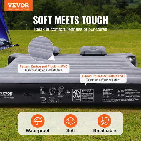 VEVOR Truck Bed Air Mattress, for 5.5-5.8 ft Full Size Short Truck Beds