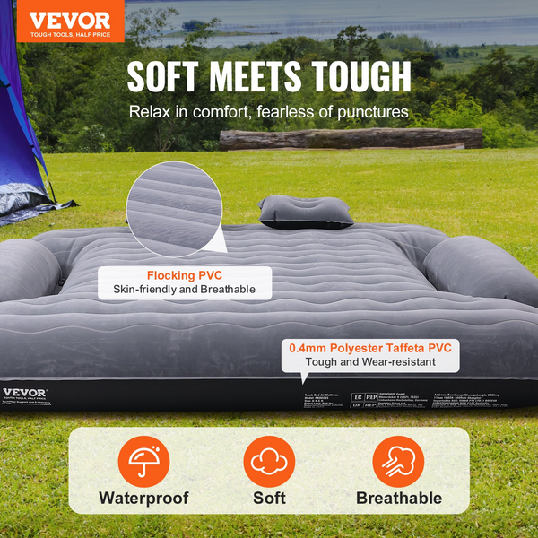 VEVOR Truck Bed Air Mattress, for 6-6.5 ft Full Size Truck Beds